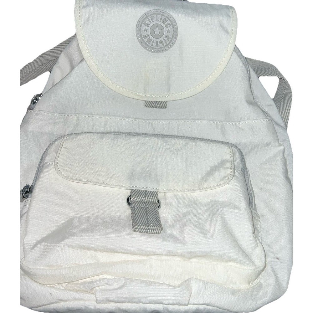 Kipling Backpack Queenie White Alabaster